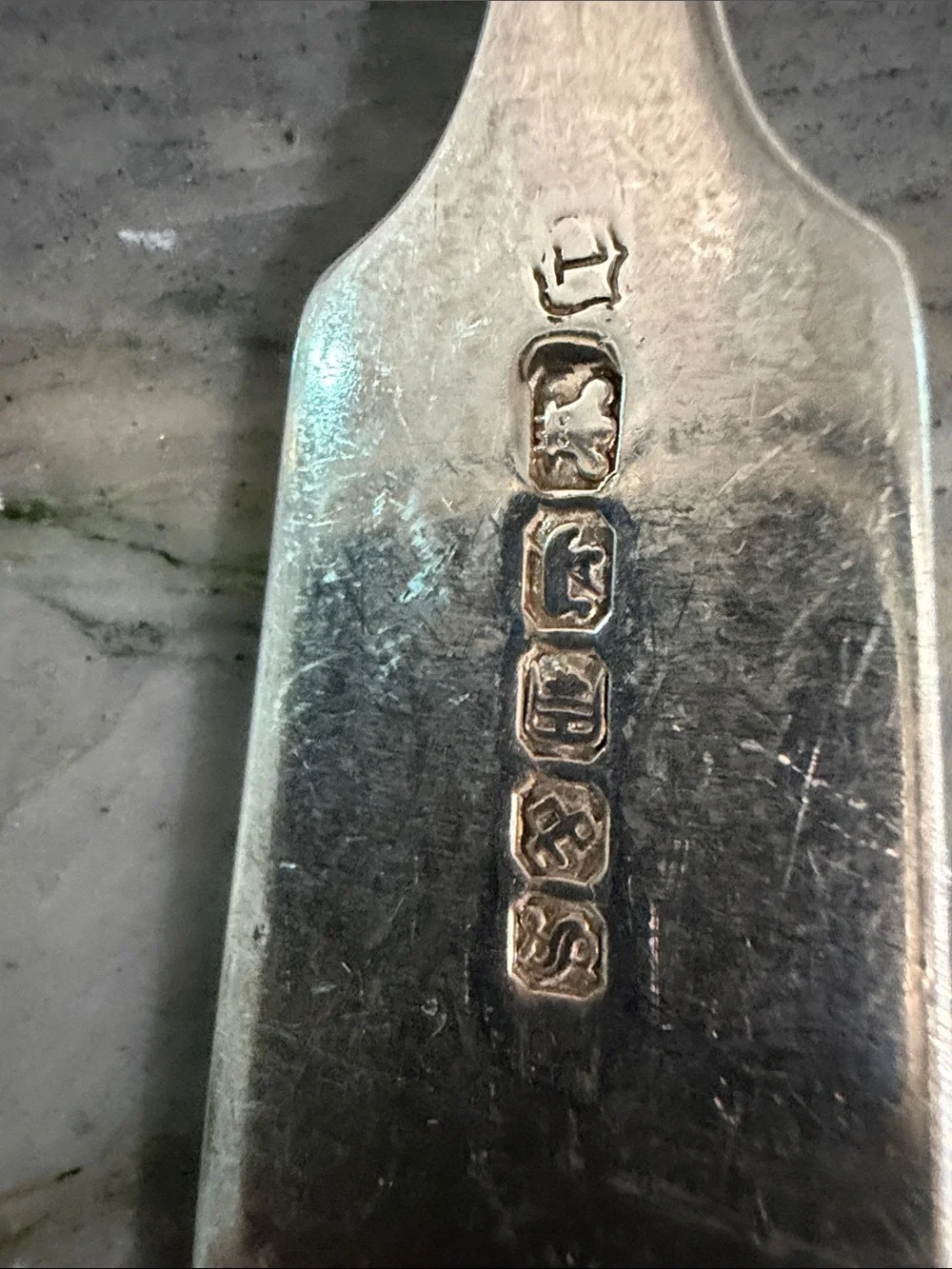 Vintage Monogrammed Silver Dinner Forks - Set of 8